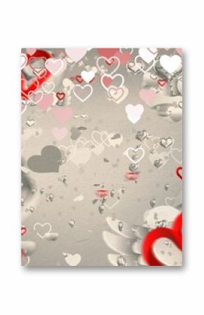 Digitally generated love heart pattern