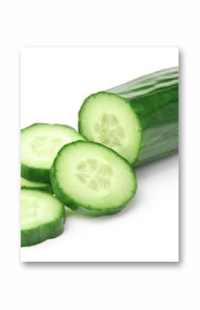 Cucumber on White