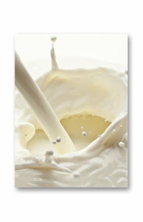 Splash of milk photo. Closeup.