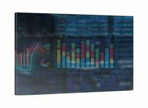 Displaying stacked bar chart at control center, with numeric grids, line and pie segments