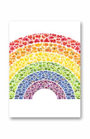 fruit and vegetable rainbow - healthy eating concept