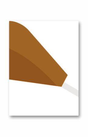Flat vector design is showing cooked poultry drumstick with bone on transparent background