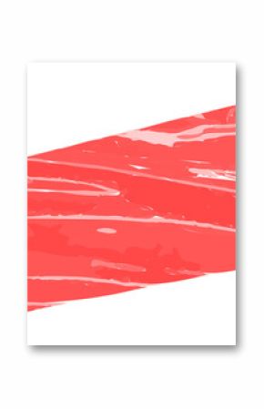 Raw salmon fillet is being shown in flat design, with white marbling on transparent background