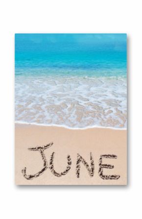 june on a tropical beach