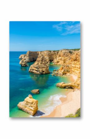 Praia da Marinha - Beautiful Beach Marinha in Algarve, Portugal