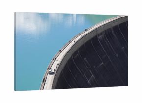 Concrete dam wall of Kaprun - Zell am See water reservoirs, Austria