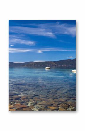 Jezioro Tahoe Panoramiczny krajobraz plaży