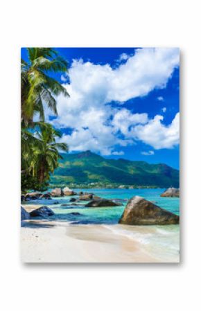 Baie Beau Vallon - Beach on island Mahe in Seychelles