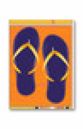 Summer flat icons are showing drinks, umbrella, flip-flops and sunglasses on transparent background
