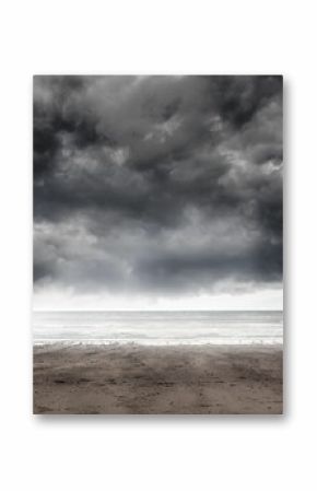 Stormy weather by the sea
