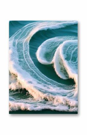 Close up shot of beautiful ocean waves