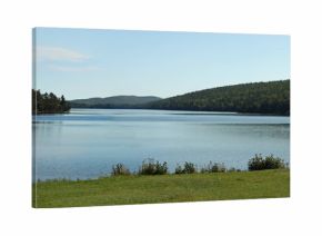 Summer camp on an alpine lake