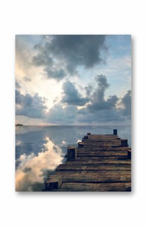 Old pier landscape