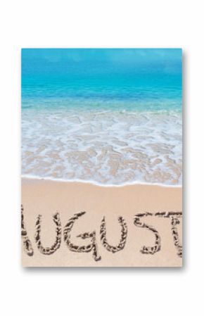 august on a tropical beach