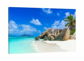 Tropical Paradise - Anse Source d'Argent - Beach on island La Digue in Seychelles
