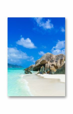 Tropical Paradise - Anse Source d& 39 Argent - Plaża na wyspie La Digue na Seszelach