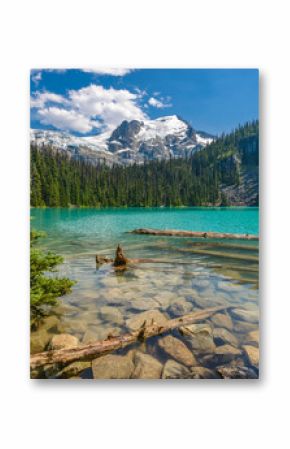 Majestic mountain lake in Canada. Upper Joffre Lake Trail View.