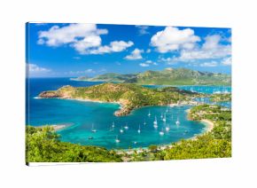 Antigua and Barbuda coastal landscape in the Caribbean.