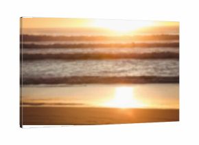 Scenic view of beach during sunset