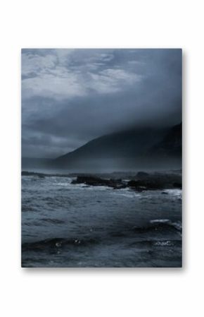 Stormy weather on the sea