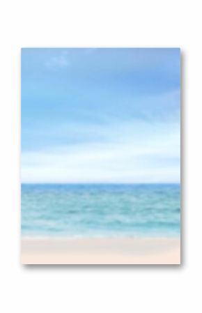 Scenic view of beach against clear sky