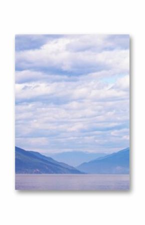 Landscape of lake with mountains