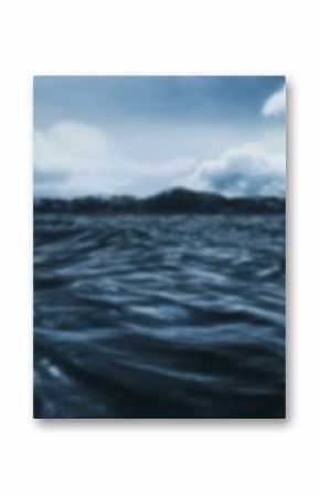 Defocused image of blue sea