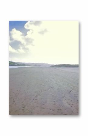 Beach against sky during sunny day