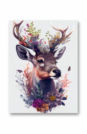 AI generated illustration deer