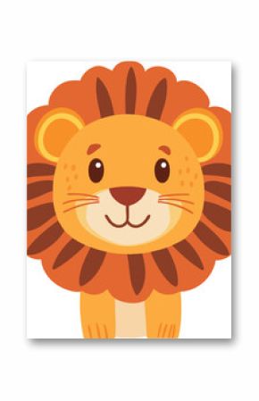 lion cartoon vector illustration