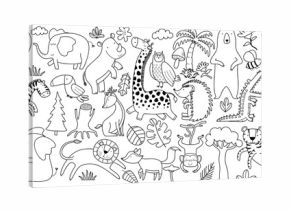 Doodle of cute animal sketch. outline vector illustration.