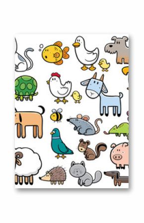 Vector Illustration of Cartoon animals