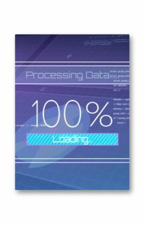 Image of loading bar and data processing