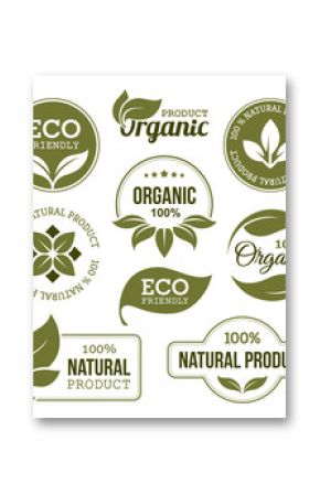 Green Organic Products Labels