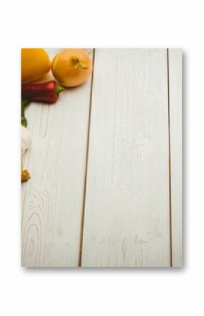 Healthy vegetables on table