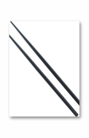Close up of black chopsticks