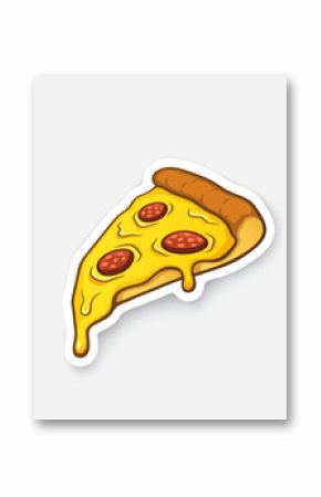 Sticker pizza slice