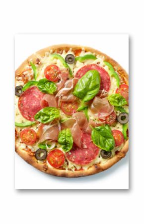 Freshly baked pizza