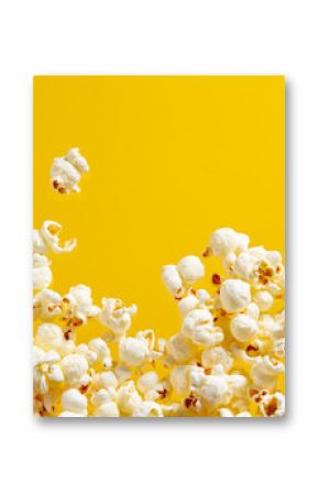 Popcorn Na żółtym Tle