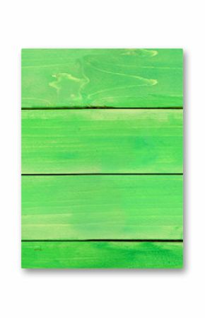 St Patricks Day banner with corner border of shamrocks. Above view over a green wood background. Copy space.