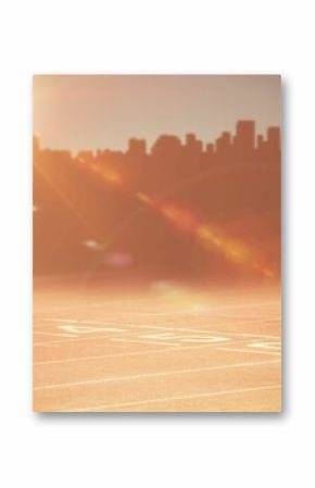 Composite image of race track