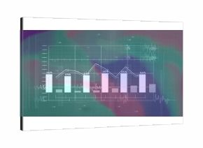 Displaying bar and line chart on dashboard, waveforms, grid lines with ticks and numeric labels