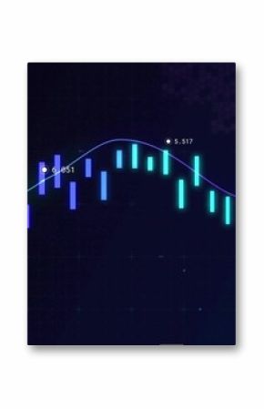 Displaying bar-line chart with bars and spline curve on dashboard with circular markers and labels