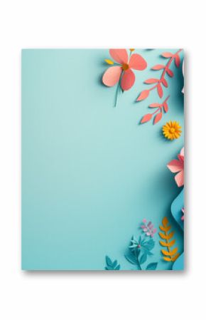 International Women's Day background with copy space, Women's Day holiday blue background