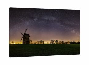 Droga Mleczna nad polami Wielkopolski