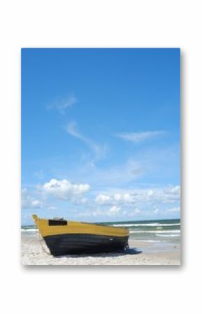 łódź na plaży