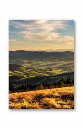 widok na tatry z ćwilina, beskid wyspowy