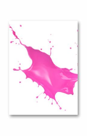 pink paint splash