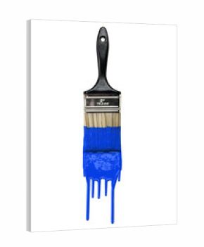 Paintbrush With Blue Paint