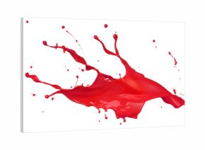 red paint splash